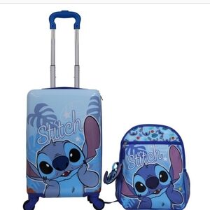 Kids Licensed Carry-on & Backpack Luggage Set, new, Stitch